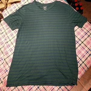 Small green V-neck